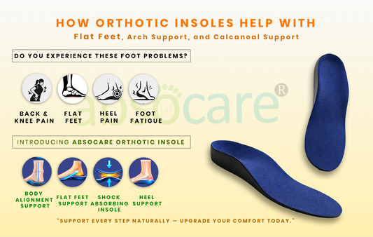 How Orthotic Insoles Help With Flat Feet, Arch Support, and Calcaneal Support
