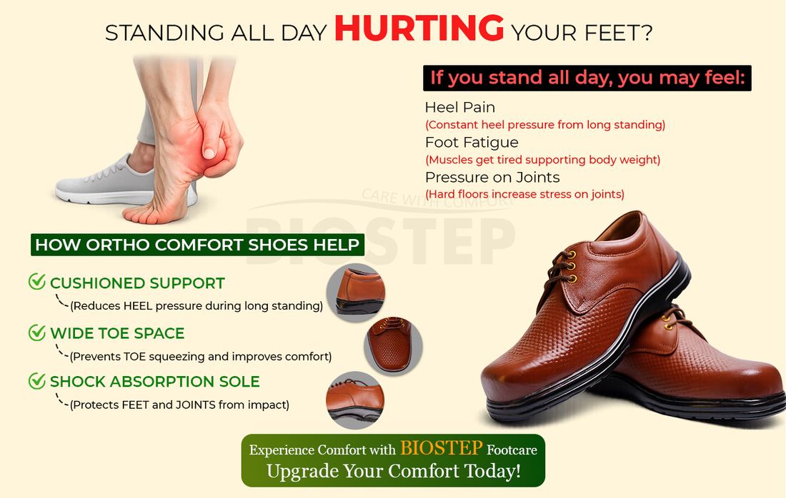 Why Standing All Day Is Destroying Your Feet (And How Ortho Comfort Shoes Help)